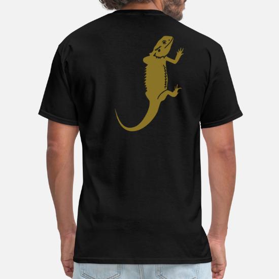Bearded Dragon Climbing' Men's T-Shirt 
